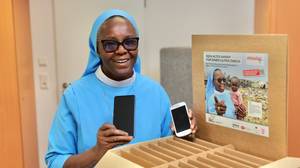Quelle: missio – Internationales Katholisches Missionswerk e.V.Sr. Mercy Handyspende